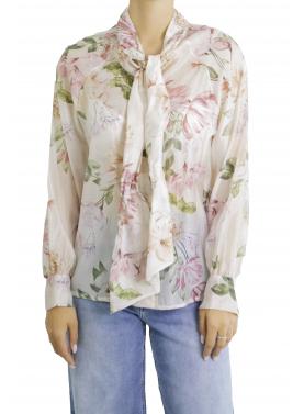 Camicia fantasia con fiocco